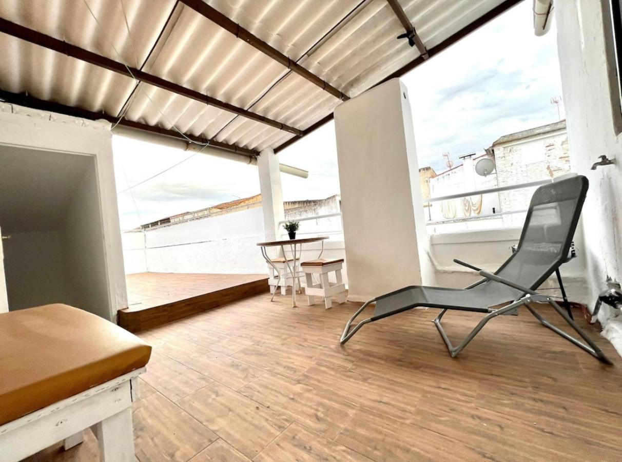 Apartamento Deluxe Terraza Y Bbq Santa Amalia Esterno foto